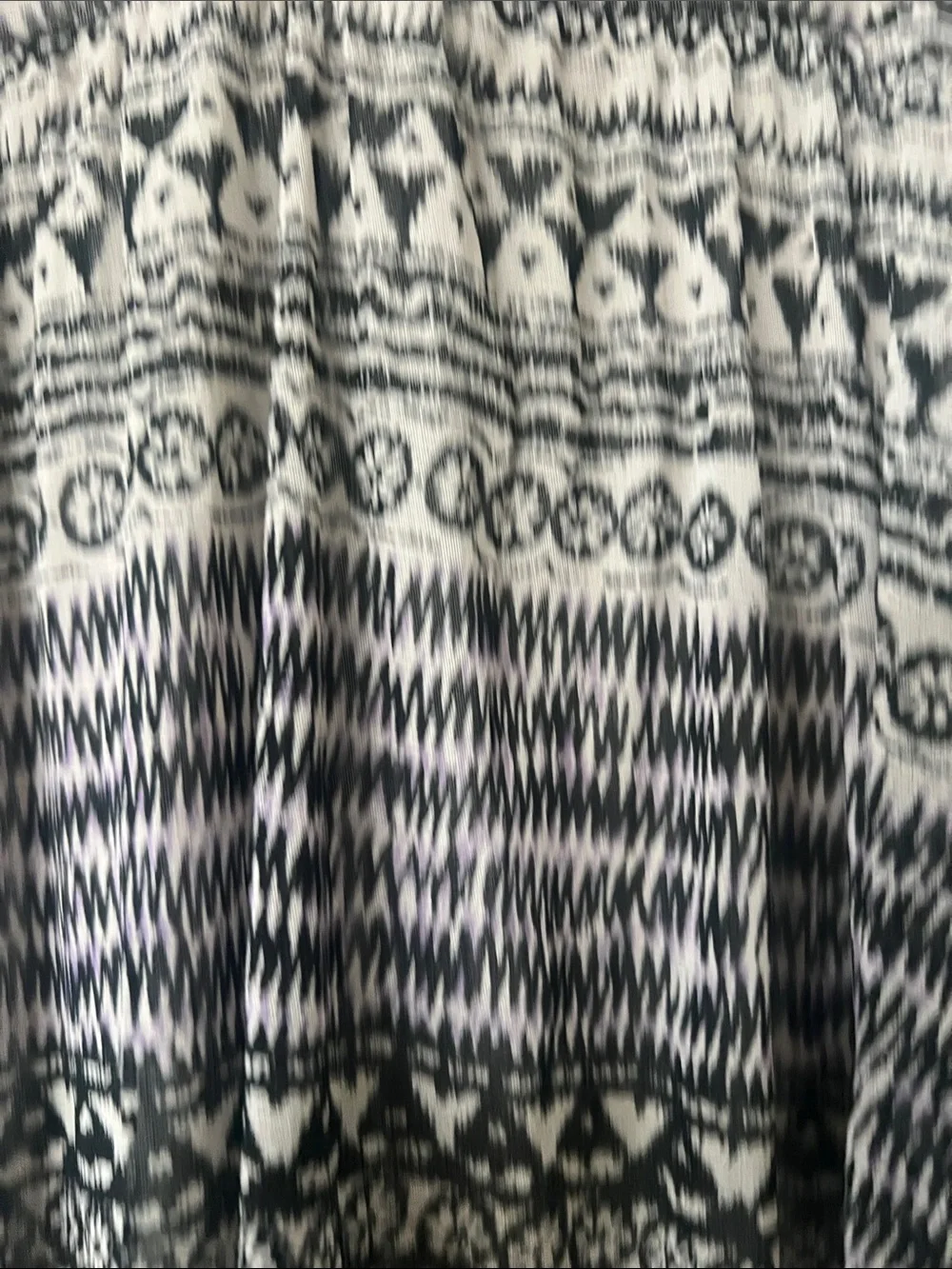 EUC Free People Strapless Black and Gray Patterned High-Low Dress SIZE Large